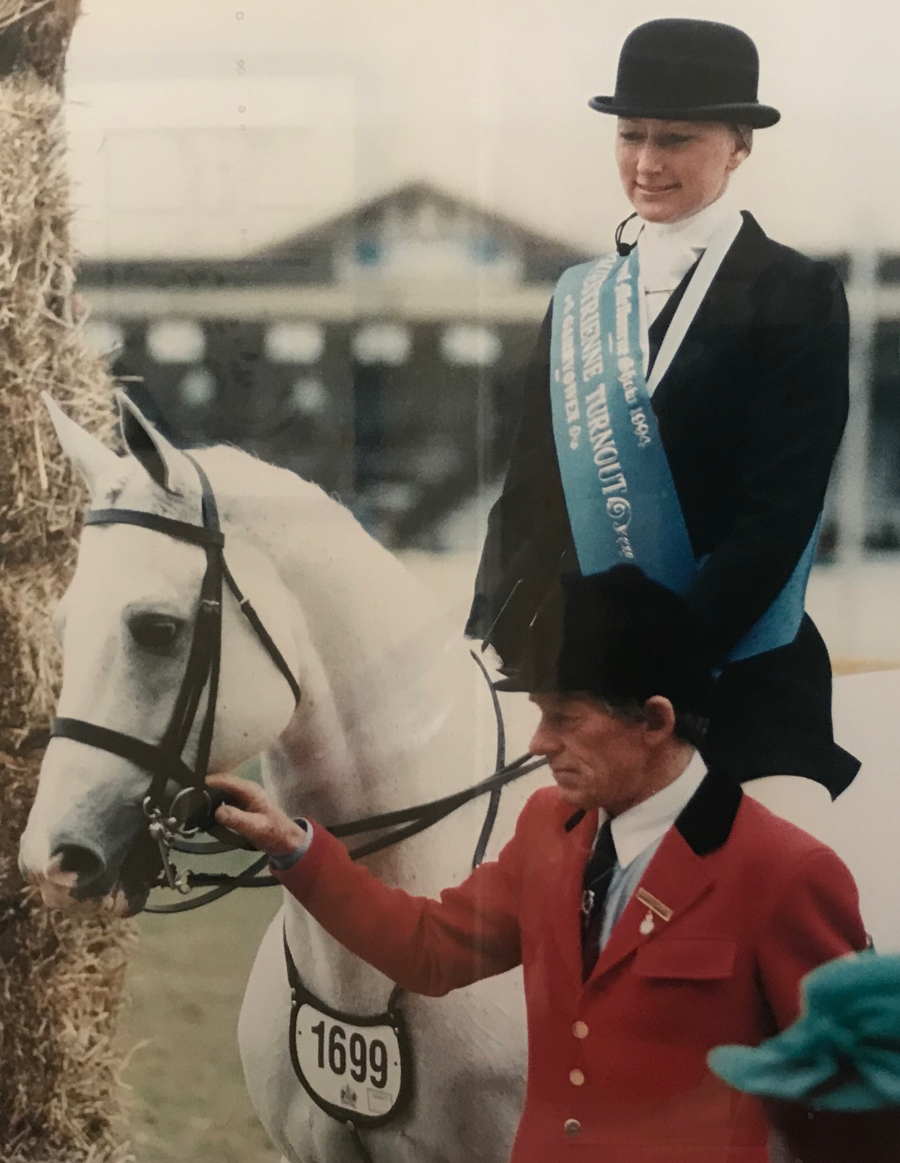 Caroline Wagner and Ark Royal after their 1994 Garryowen win